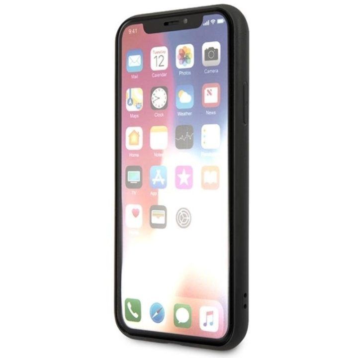 Dėklas iPhone Xs / X Karl Lagerfeld Saffiano juodas