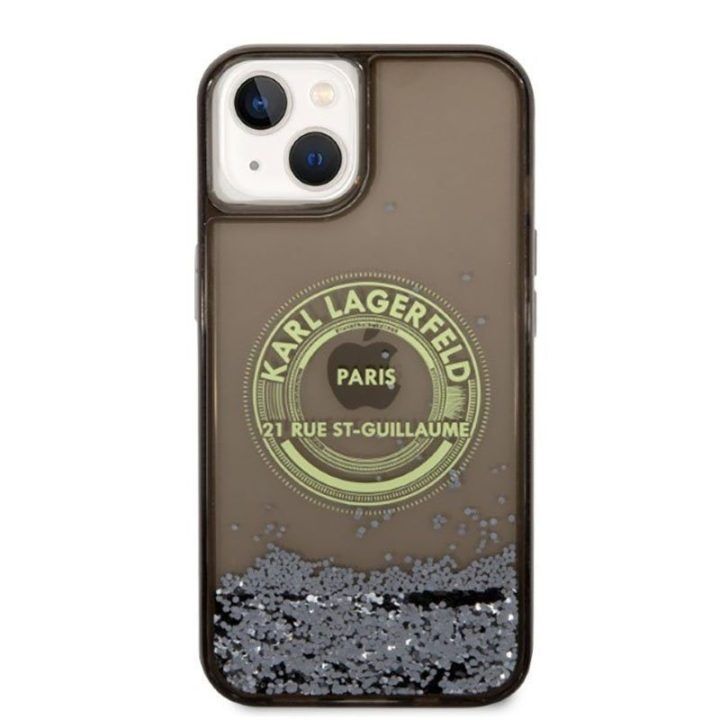 Dėklas iPhone 14 Plus Karl Lagerfeld juodas