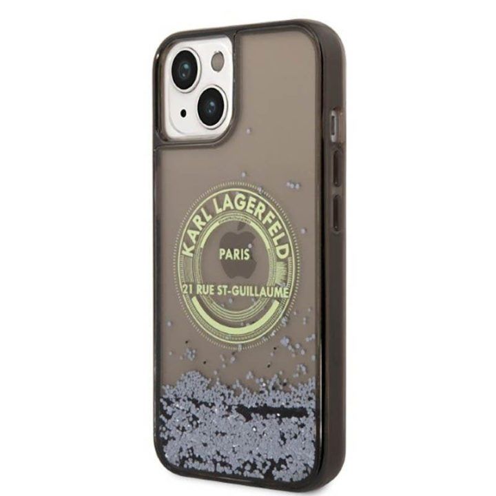 Dėklas iPhone 14 Plus Karl Lagerfeld juodas