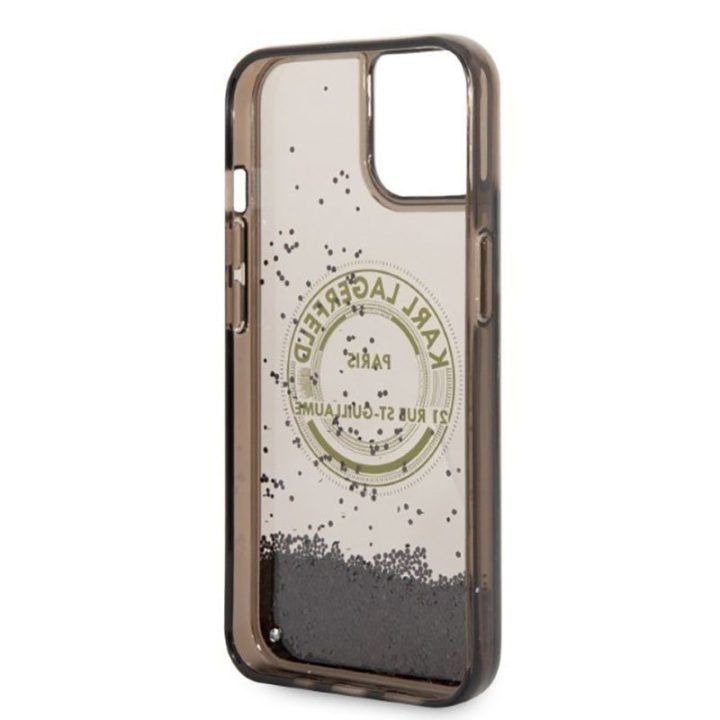 Dėklas iPhone 14 Plus Karl Lagerfeld juodas