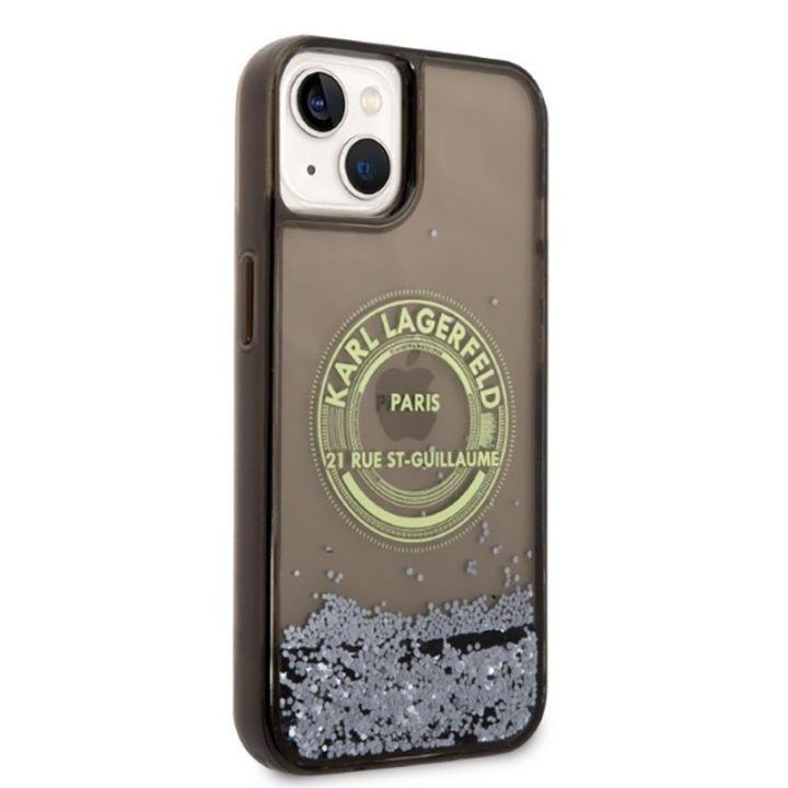 Dėklas iPhone 14 Plus Karl Lagerfeld juodas