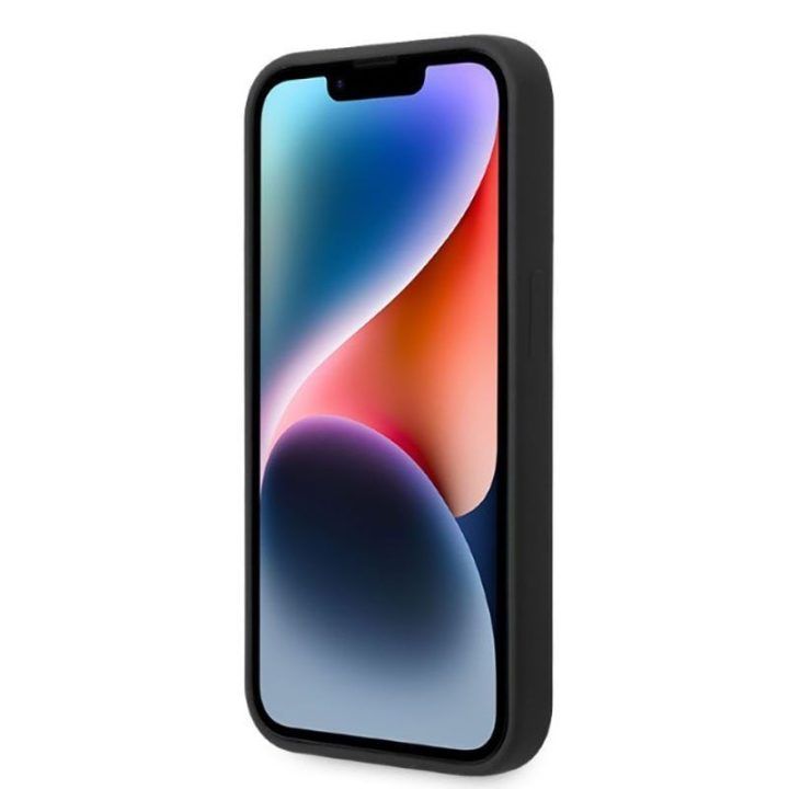 Dėklas iPhone 14 Pro Karl Lagerfeld Silicone NFT Ikonik MagSafe, juodas