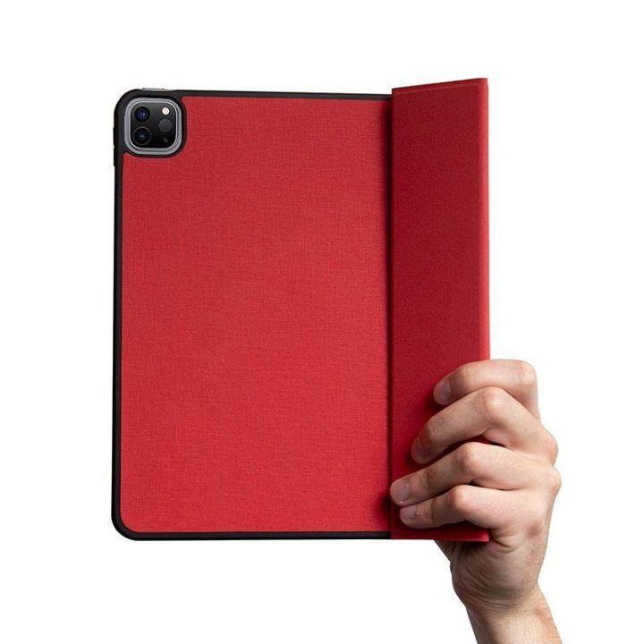 Dėklas iPad Air 11" ir iPad Pro 11", raudonas, Crong FlexFolio
