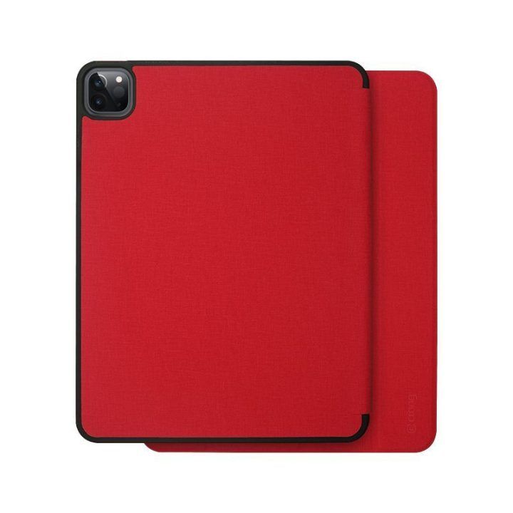 Dėklas iPad Air 11" ir iPad Pro 11", raudonas, Crong FlexFolio