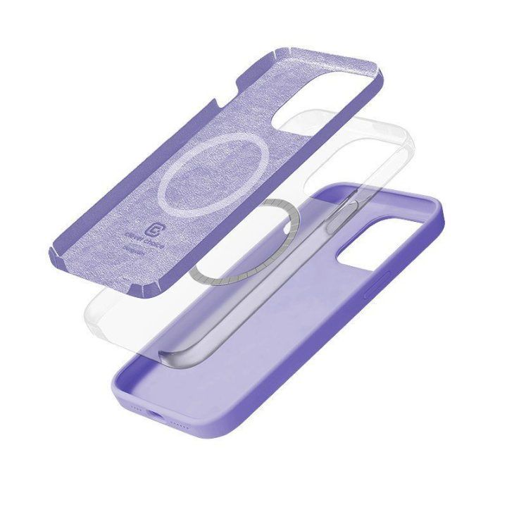 Silikoninis dėklas iPhone 14 Pro, violetinis, Crong