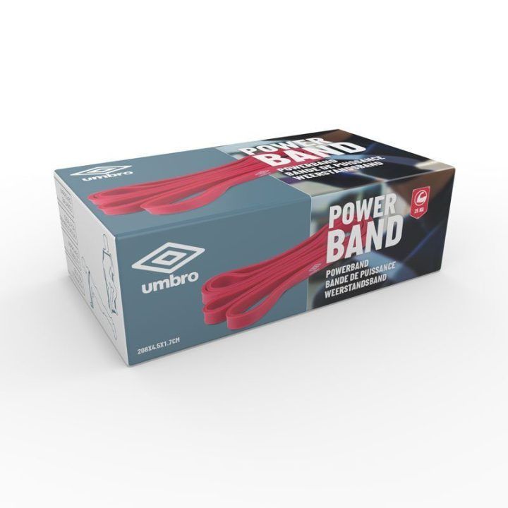 „Umbro“ pasipriešinimo guma, 25 kg, raudona