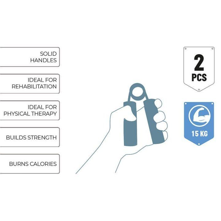 Umbro rankų stiprintuvas 15 kg, 2 vnt., raudonas