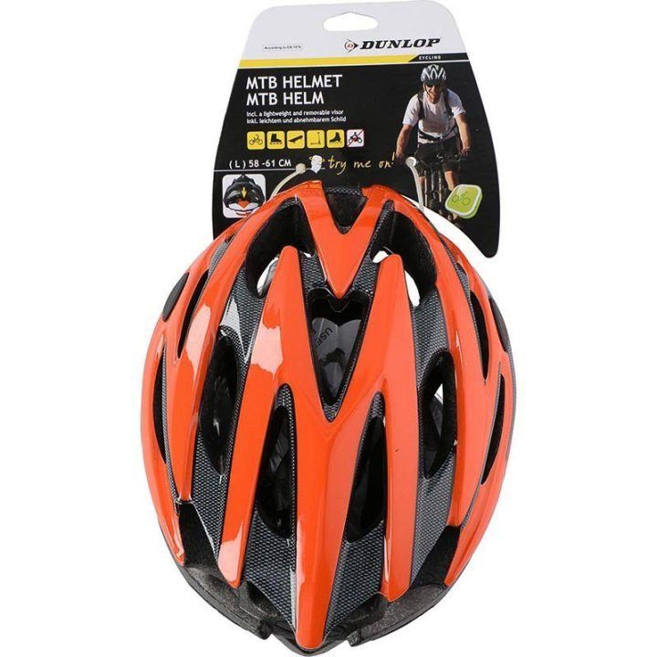 Dunlop MTB dviratininko šalmas L, oranžinis / juodas