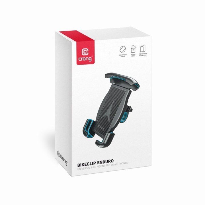 Crong BIKECLIP ENDURO laikiklis telefonui, juodas