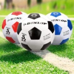 Futbolo kamuolys Dunlop, 5 dydis, juodas