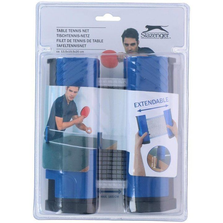 Reguliuojamas Slazenger stalo teniso tinklas, mėlynas / juodas