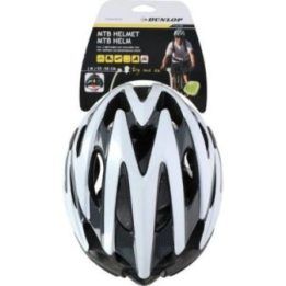 MTB dviratininko šalmas Dunlop M, baltas ir juodas