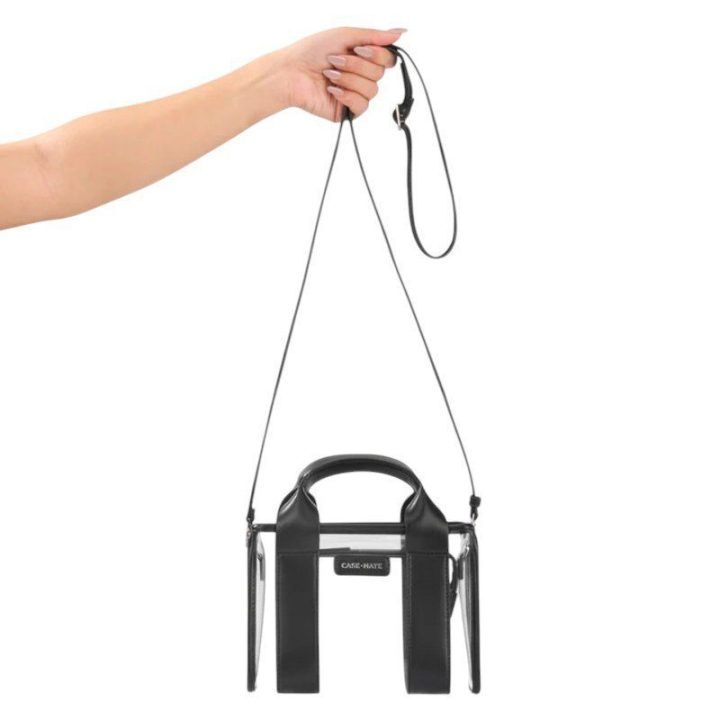 Permatomas krepšys Case-Mate Micro Tote, juodas