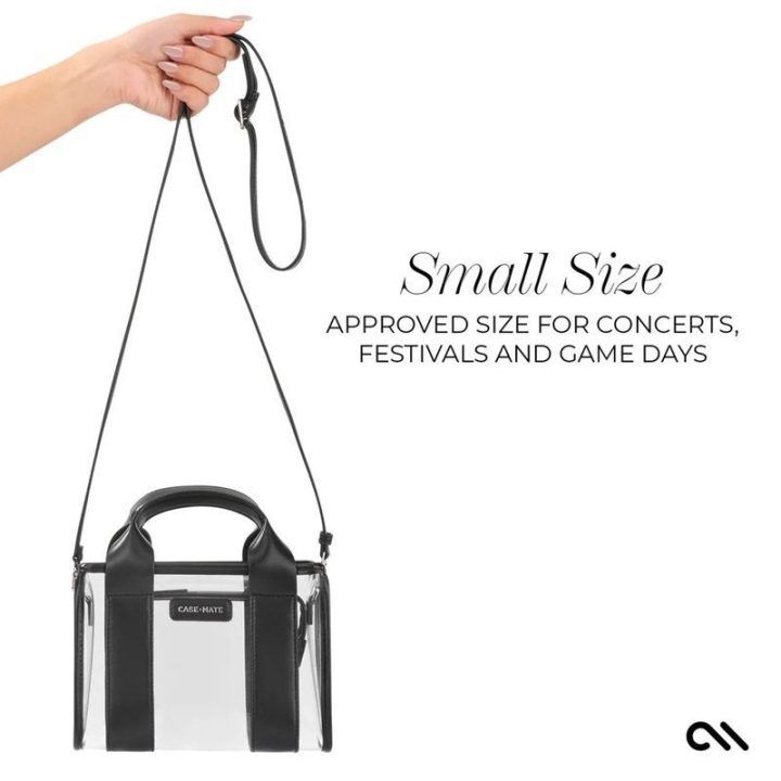 Permatomas krepšys Case-Mate Micro Tote, juodas