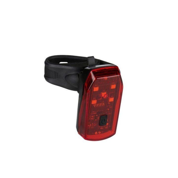 Dunlop galinis dviračio žibintas su 5 LED ir STOP funkcija