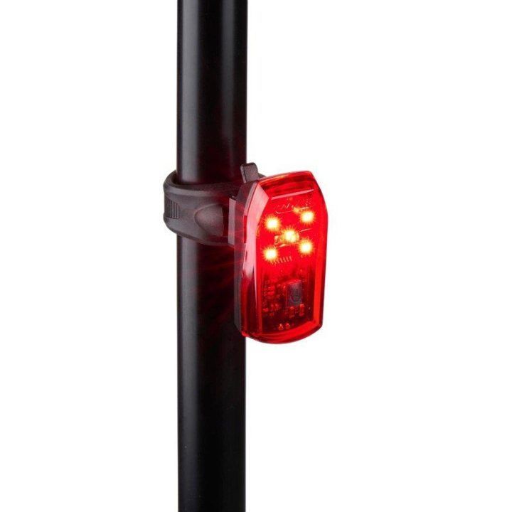 Dunlop galinis dviračio žibintas su 5 LED ir STOP funkcija