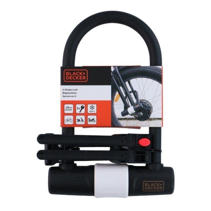 BLACK+DECKER U spyna dviračiui 14×25 cm, juoda