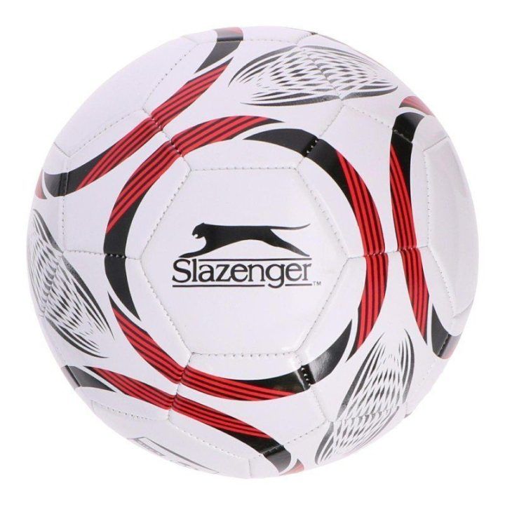 Futbolo kamuolys Slazenger 32 panelių, 5 dydis, baltas/raudonas