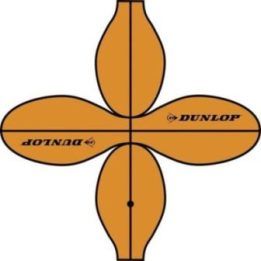 Dunlop krepšinio kamuolys lauko žaidimui, 8 panelių, 7 dydis, oranžinis