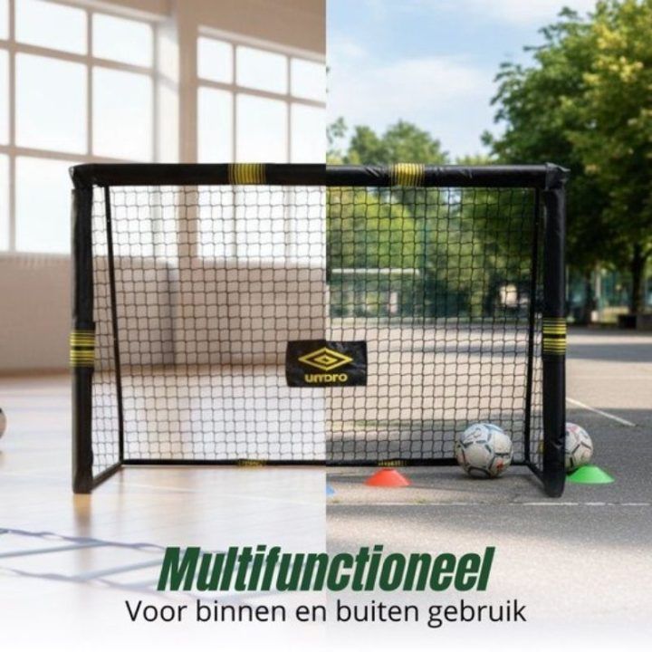 Umbro metaliniai futbolo vartai su tinklu 240 × 160 × 85 cm