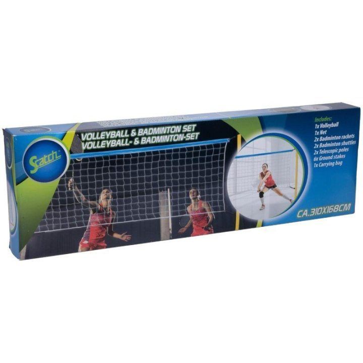 „Scatch“ 7 viename tinklinio ir badmintono rinkinys, 310 × 168 cm
