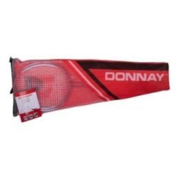 Donnay badmintono rinkinys su dėklu, 6 dalys, raudonas