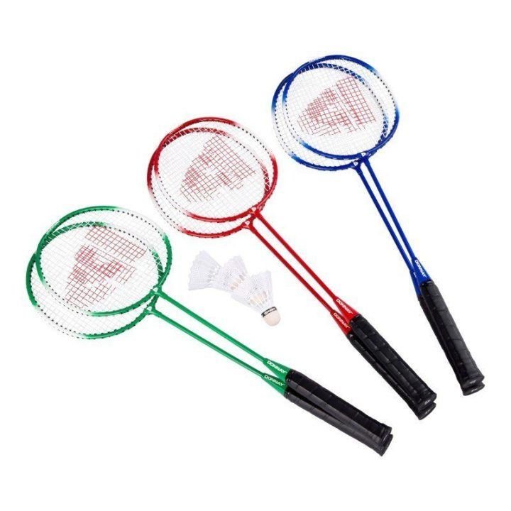 Donnay badmintono rinkinys su 2 raketėmis, 3 kamuoliukais ir dėklu