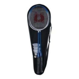 Badmintono rinkinys su raketėmis, mėlynas