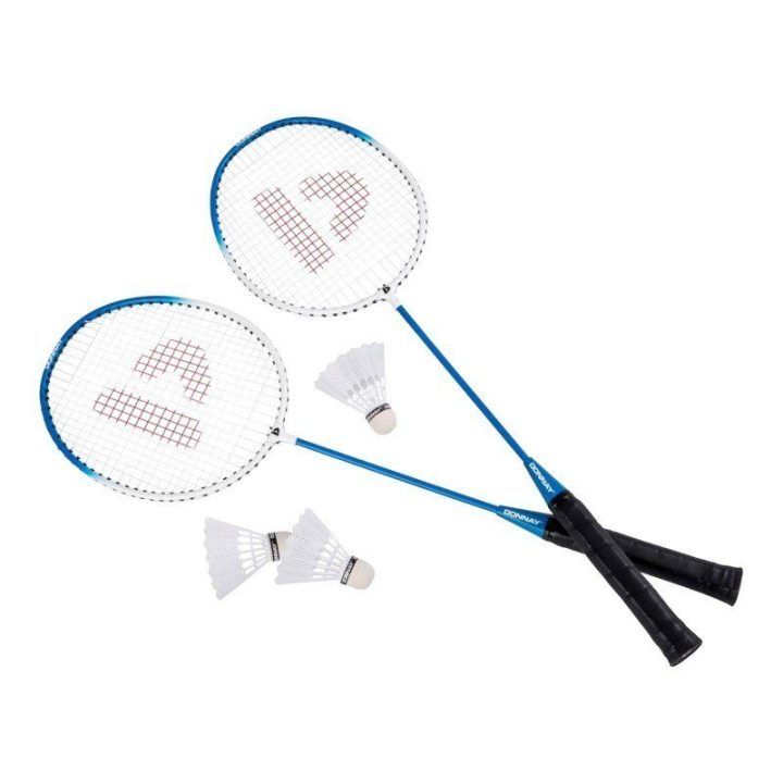 Badmintono rinkinys su raketėmis, mėlynas