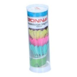 Donnay plunksniniai badmintono kamuoliukai, 5 vnt., spalvoti