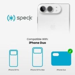 Permatomas „MagSafe“ dėklas „Speck Presidio Perfect Clear“ iPhone Fold