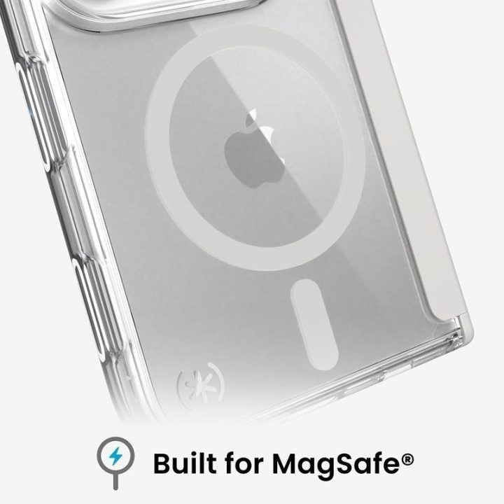 Permatomas „MagSafe“ dėklas „Speck Presidio Perfect Clear“ iPhone Fold
