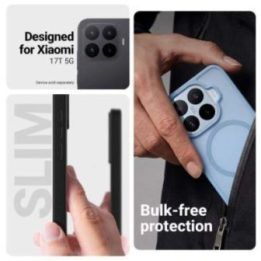 Dėklas Xiaomi 17T mėlynas Crong Hybrid Matte Magnetic