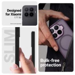 Dėklas Xiaomi 17T MagSafe Crong Hybrid Matte, violetinis