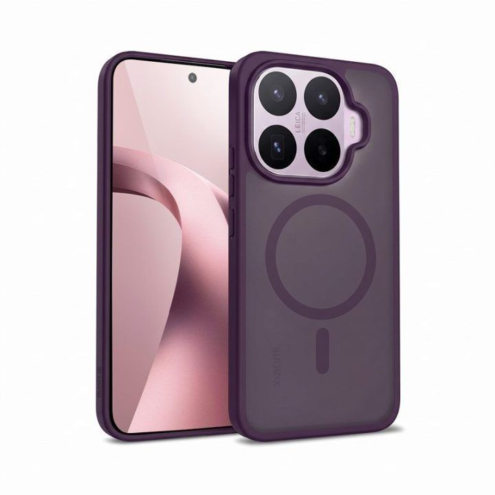 Dėklas Xiaomi 17T MagSafe Crong Hybrid Matte, violetinis
