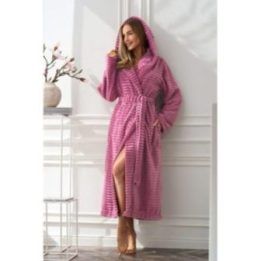Moteriškas chalatas su gobtuvu L&L Collection