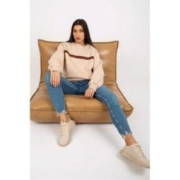 Moteriškas džemperis su spalvota juosta Ex Moda