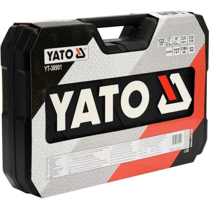 122 dalių įrankių rinkinys YATO