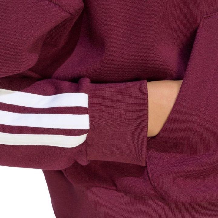 Moteriškas džemperis adidas Essentials 3-Stripes, bordo