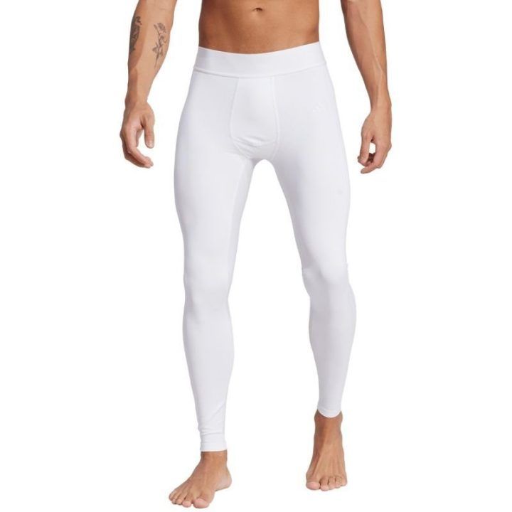 Vyriškos kompresinės tamprės adidas Techfit Tight Long, baltos
