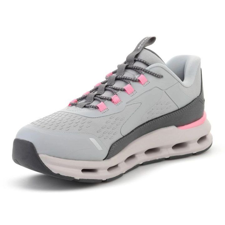 Skechers Slip-ins Glide-Step Vista Lane vaikiški bateliai, pilkai rožiniai