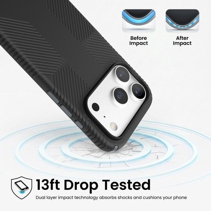 Dėklas Speck Presidio2 Grip MagSafe iPhone 18 Pro / 17 Pro, juodas
