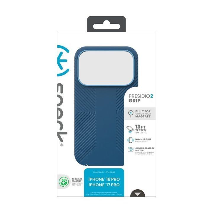 Dėklas Speck Presidio2 Grip MagSafe iPhone 18 Pro / 17 Pro, Deep Sea