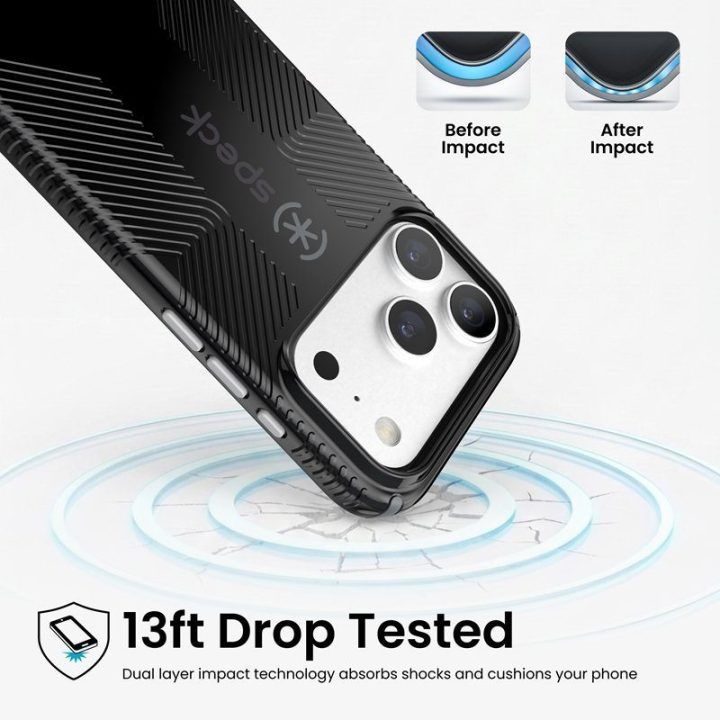 Dėklas iPhone 18 Pro / 17 Pro Speck Candyshell Icon MagSafe, juodas
