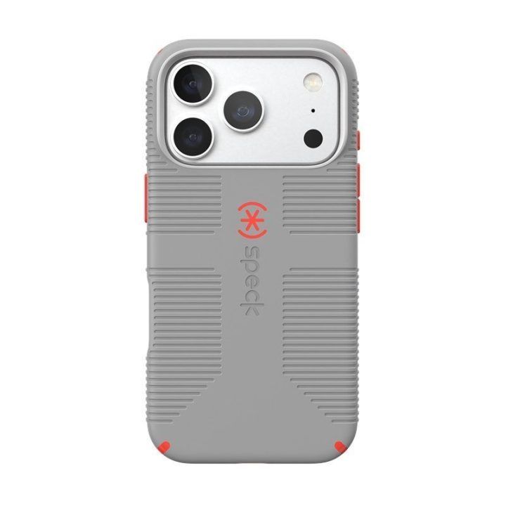 Dėklas iPhone 18 Pro / 17 Pro Speck Candyshell Grip MagSafe, pilkas