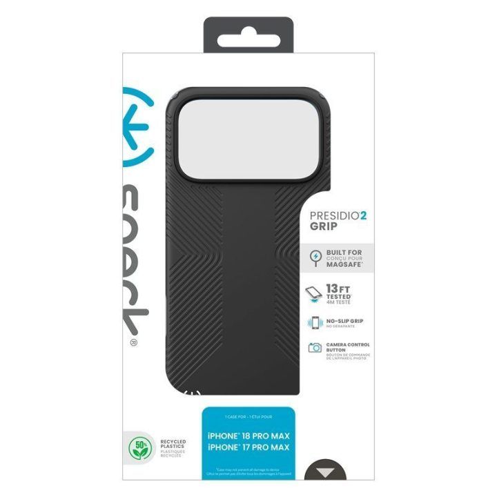 Dėklas Speck Presidio2 Grip MagSafe, juodas
