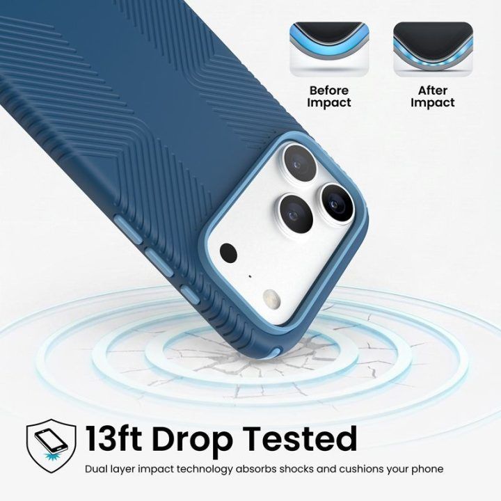 Dėklas Speck Presidio2 Grip MagSafe iPhone 18 Pro Max / 17 Pro Max, Deep Sea