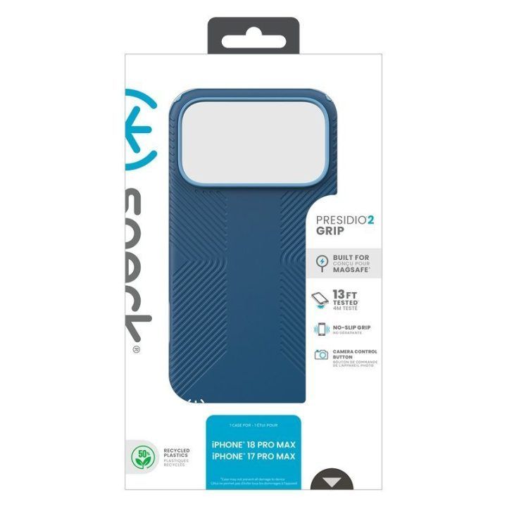Dėklas Speck Presidio2 Grip MagSafe iPhone 18 Pro Max / 17 Pro Max, Deep Sea