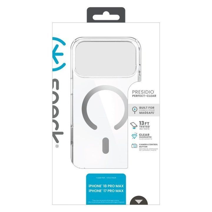 Permatomas dėklas Speck Presidio Perfect-Clear MagSafe iPhone 18 Pro Max / 17 Pro Max