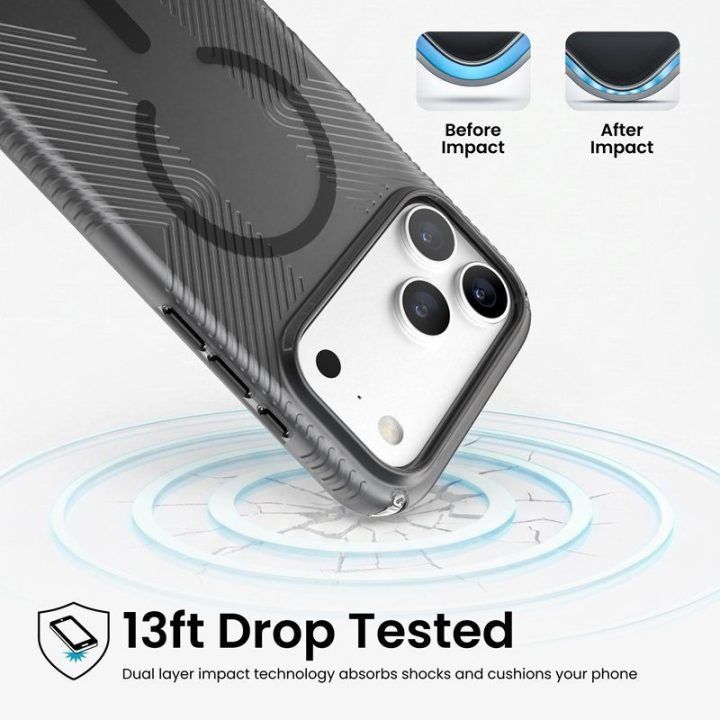 Dėklas Speck Presidio Lux Grip MagSafe iPhone 18 Pro Max / 17 Pro Max, Obsidian